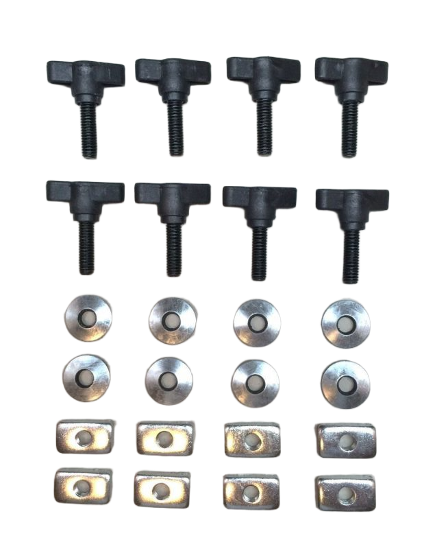 8 Pc Hard Top Quick Removal Kit Thumb Screws, Nuts