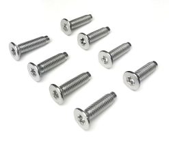 8 ea Steel Tailgate hinge Torx Screws 1994–2004 Jeep YJ & TJ