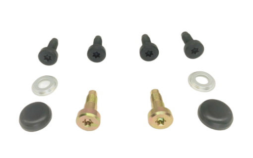 Fits Jeep Wrangler YJ 87-95 Male & Female FRONT Seat Belt Bolts, Washers, Caps
